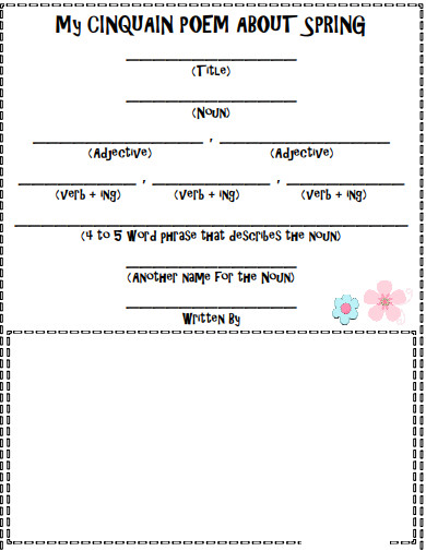 Cinquain Poem - 40+ Examples, How to Write, PDF