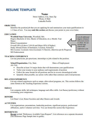 30+ Teacher Resume Examples in InDesign | Illustrator | Word | Apple ...