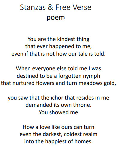 stanza verse poem