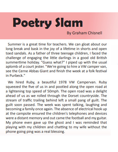 summer poetry slam example 