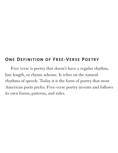 verse poem definition