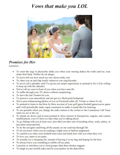 vows that make you lol example