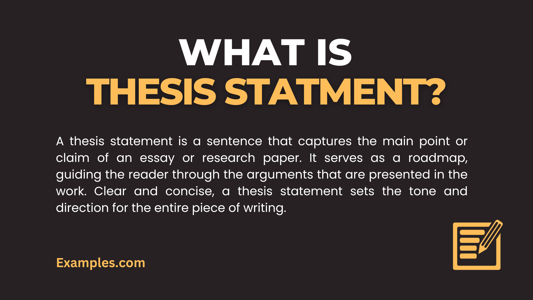 state thesis definition