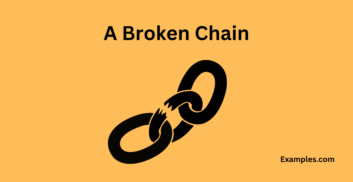 a broken chain metaphor