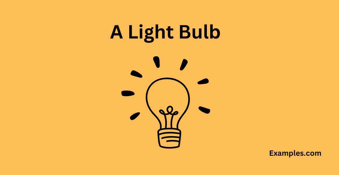 a light bulb metaphor