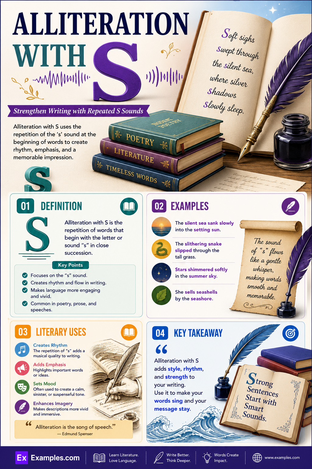 99+ Alliteration with S Examples