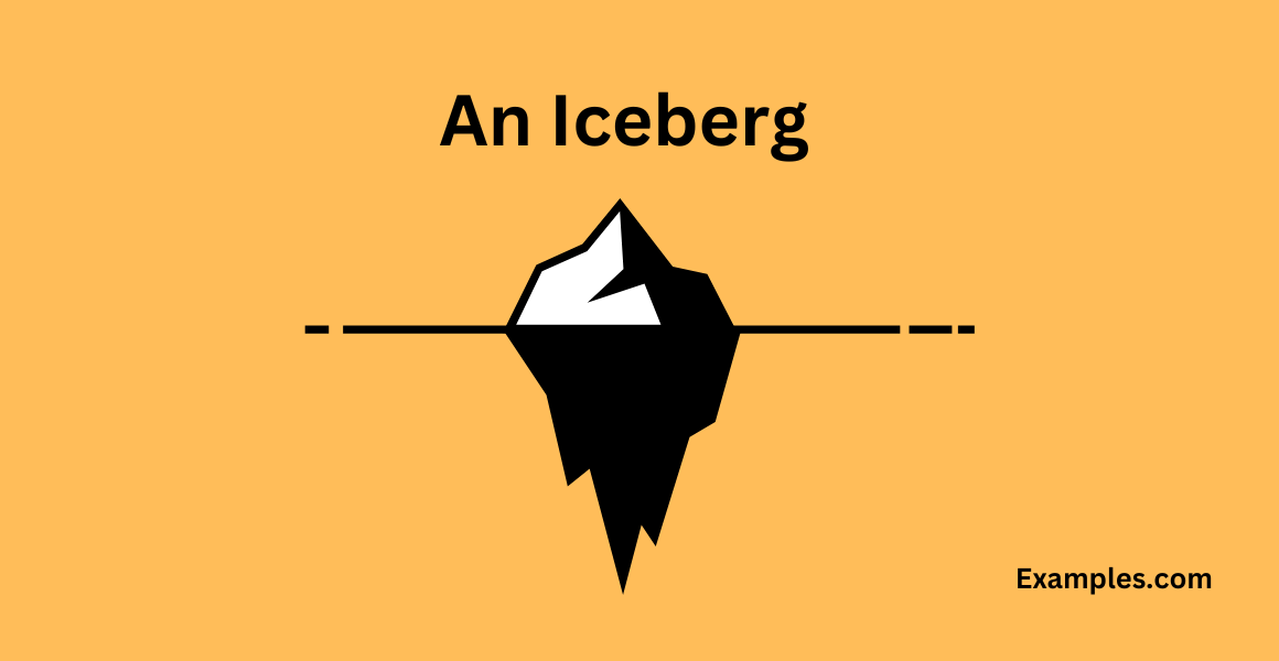 an iceberg metaphor