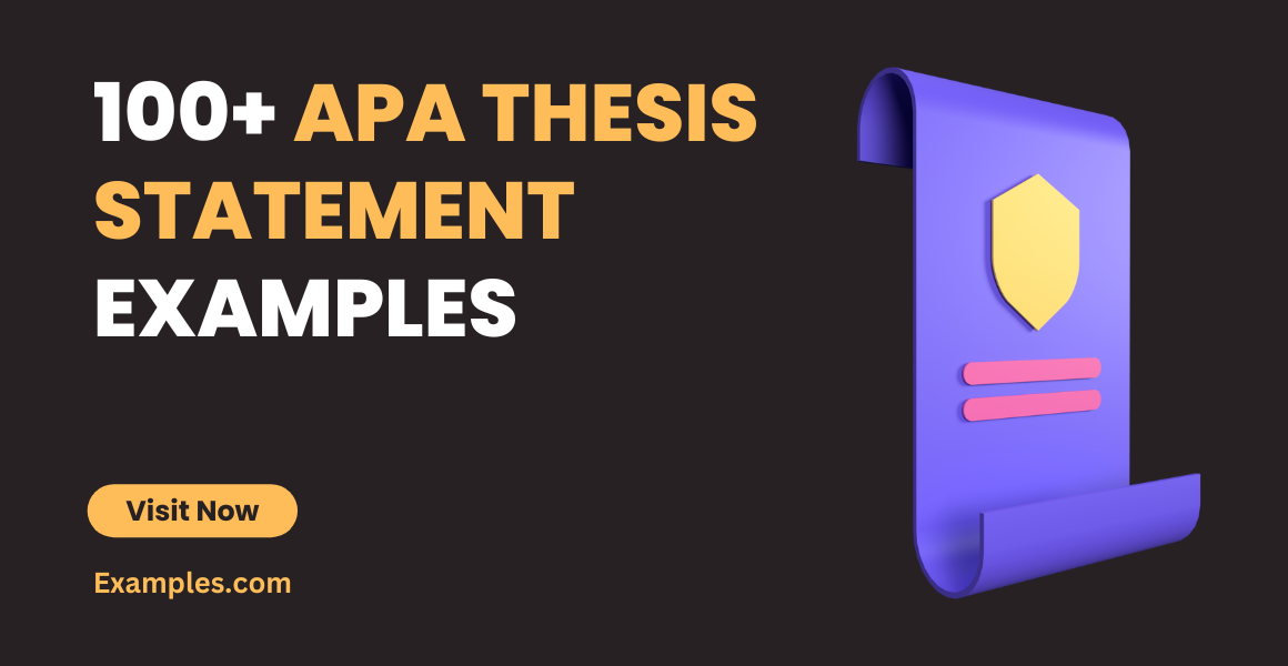 Apa Thesis Statement Examples