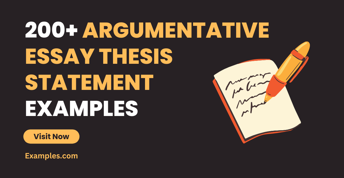 Argumentative Essay Thesis Statement Examples
