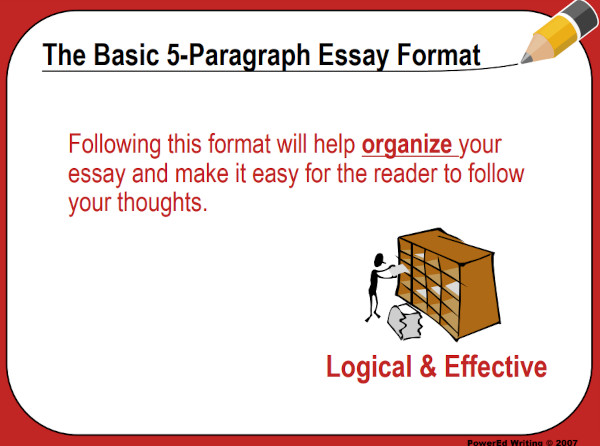 basic 5 paragraph essay format example