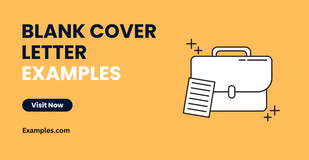 Blank Cover letter Examples