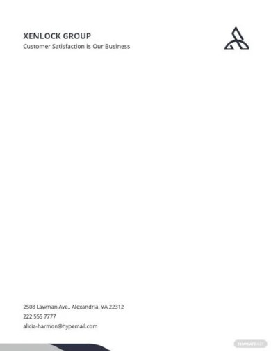 business email letterhead