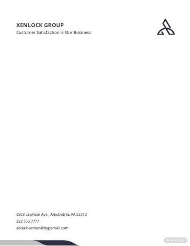 Business Email Letterhead