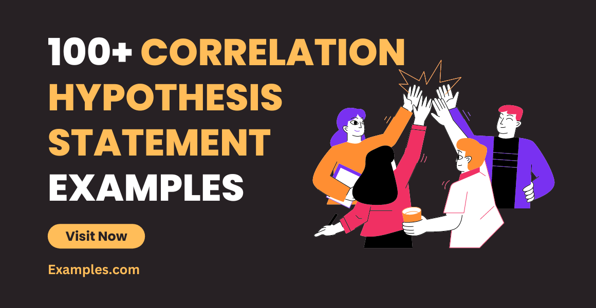 Correlation Hypothesis Statement Examples