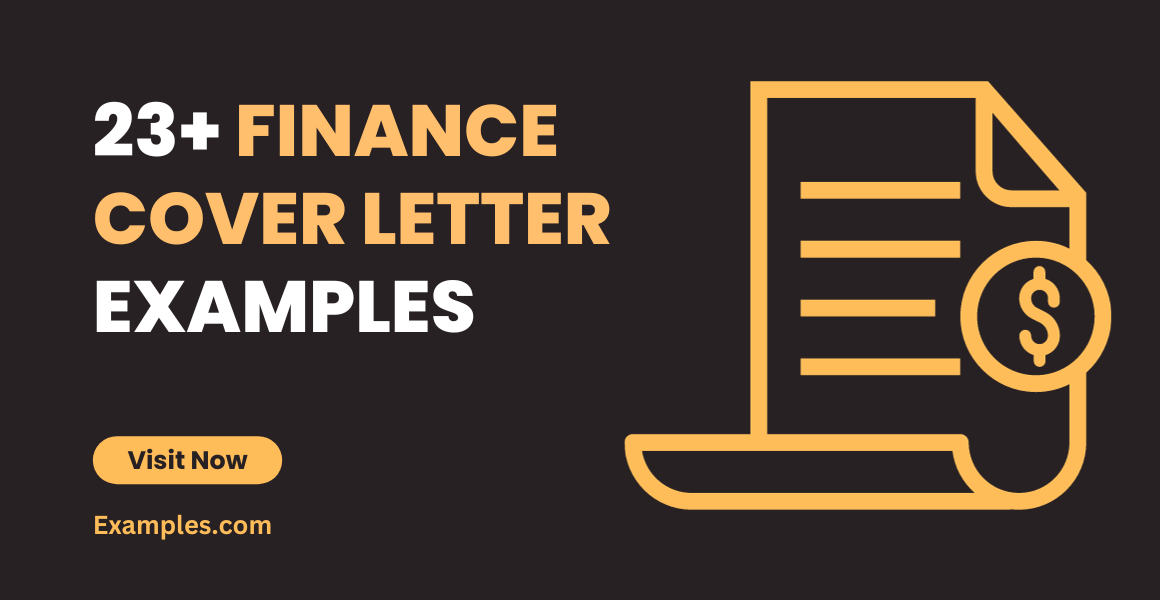Finance Cover LetterS