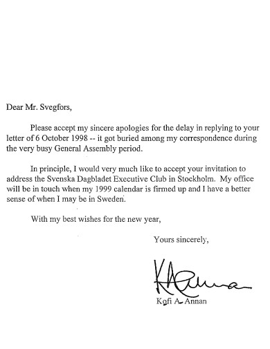 formal sincere apologies example
