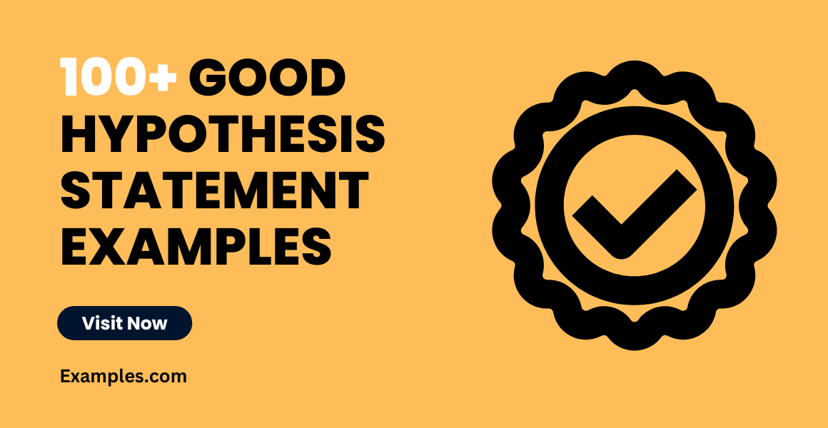good and bad examples of hypothesis