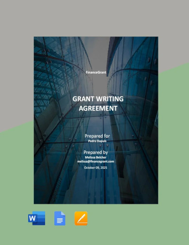 grant writing agreement
