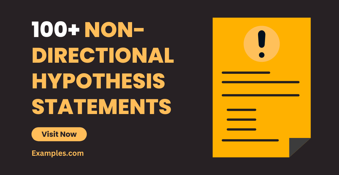 non directional hypothesis test example