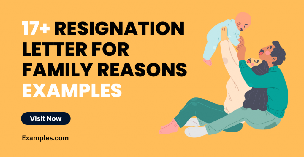 Resignation Letter for Family Reasons
