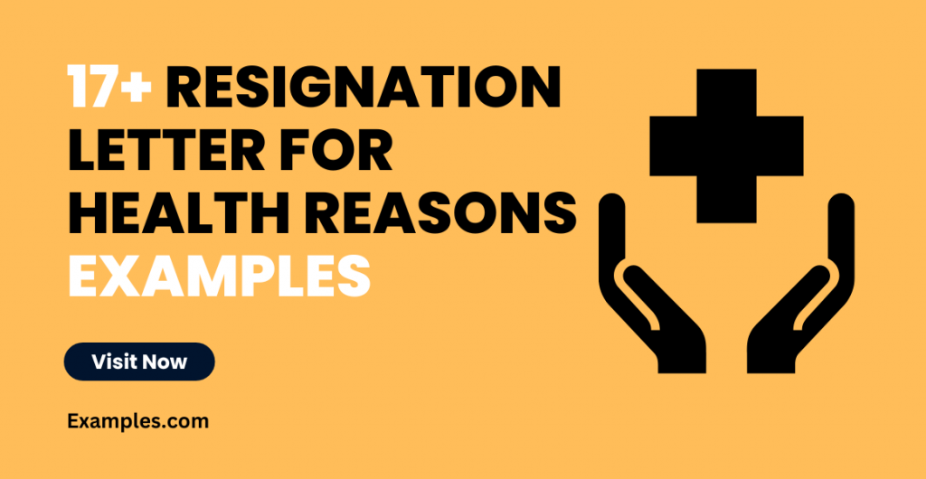 Resignation Letter for Health Reasons