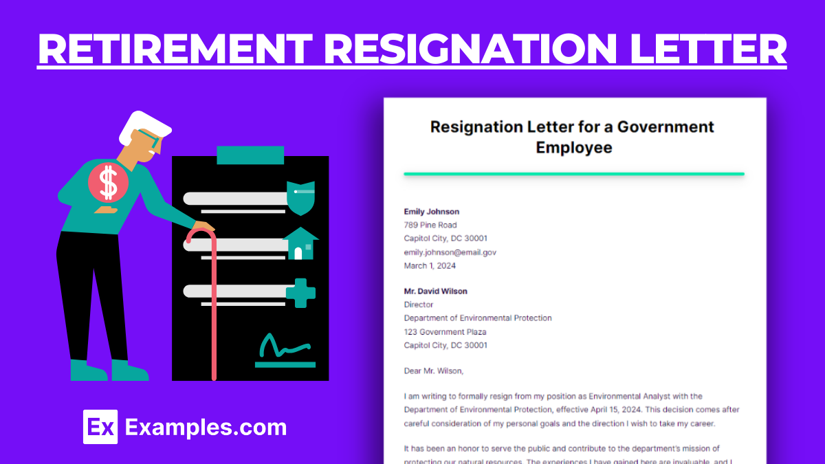 Retirement Resignation Letter