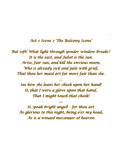 romeo and juliet soliloquy example