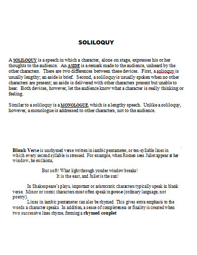 soliloquy example in doc