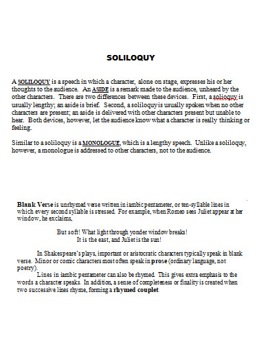 30+ Soliloquy Examples in PDF, DOC | Examples