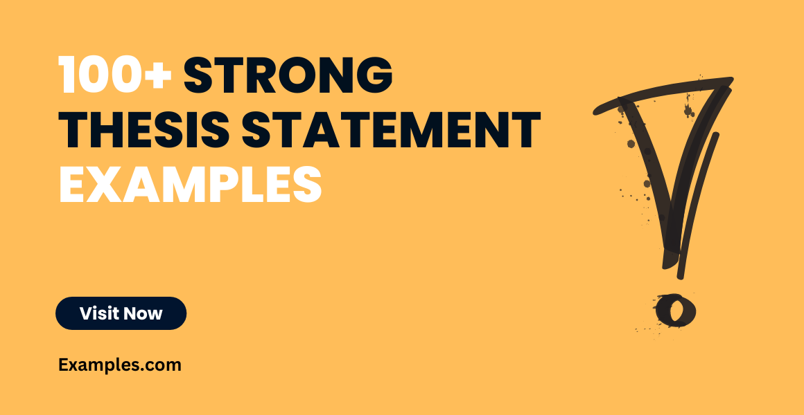 Strong thesis statement examples