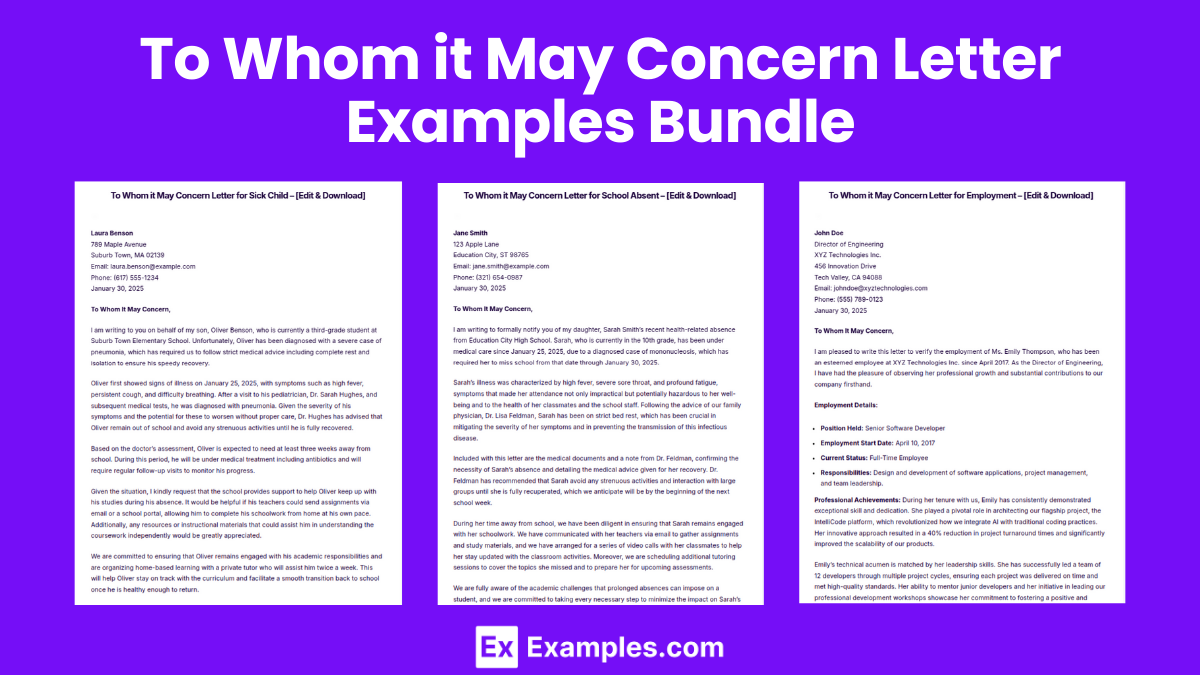 14 To Whom It May Concern Letter Examples Examples