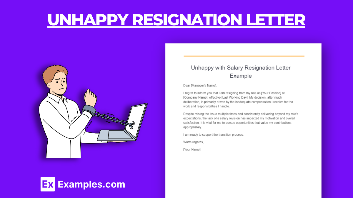 Unhappy Resignation Letter