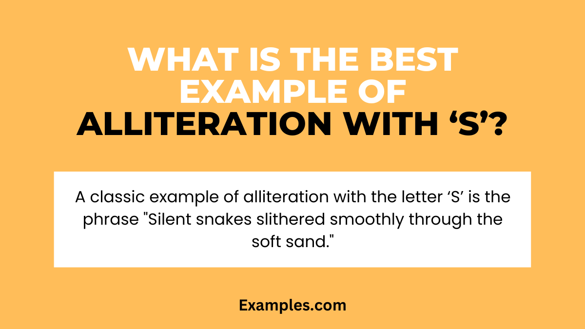 Alliteration With S Examples How To Write Tips