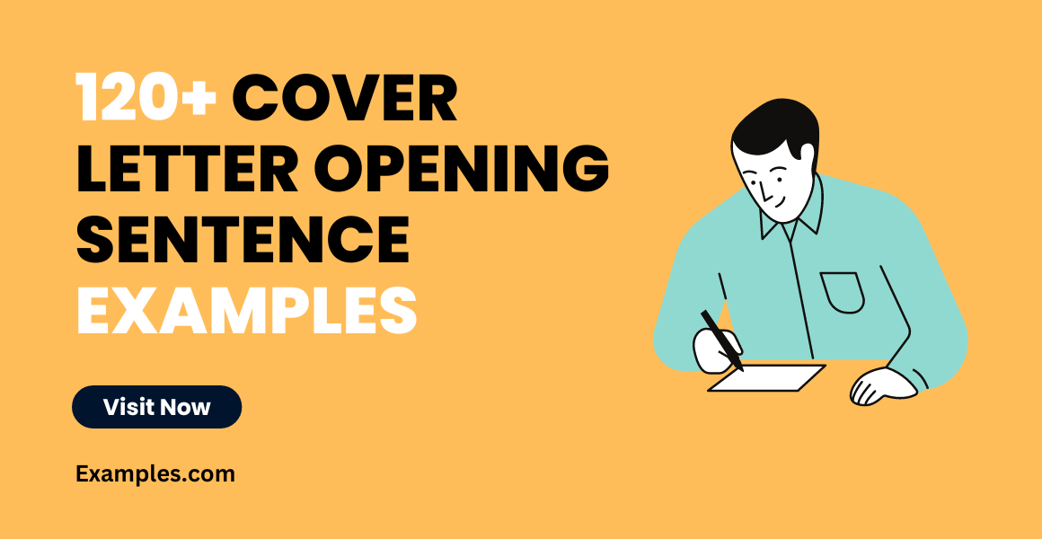 cover letter opening sentence examples