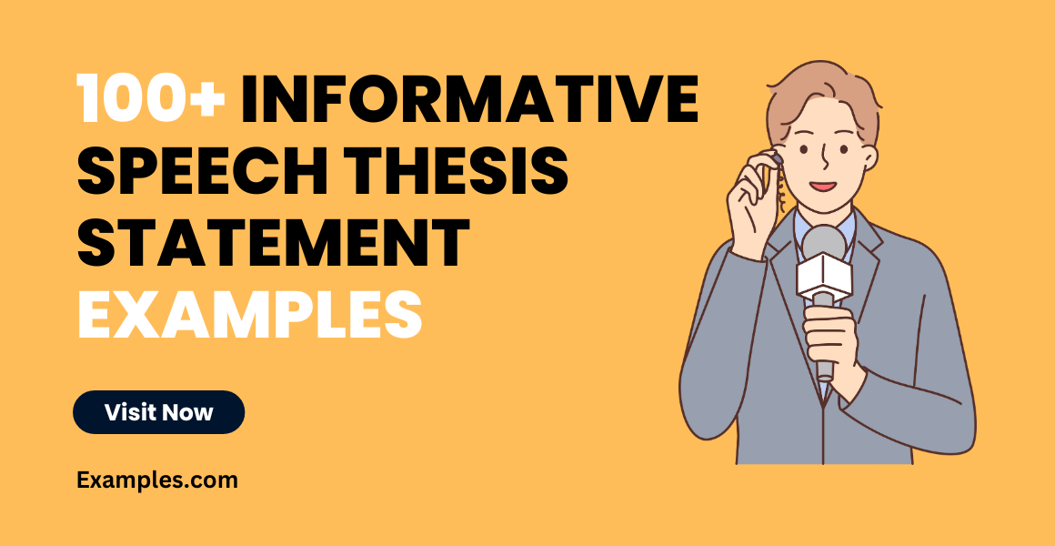 what are informative speech thesis statement