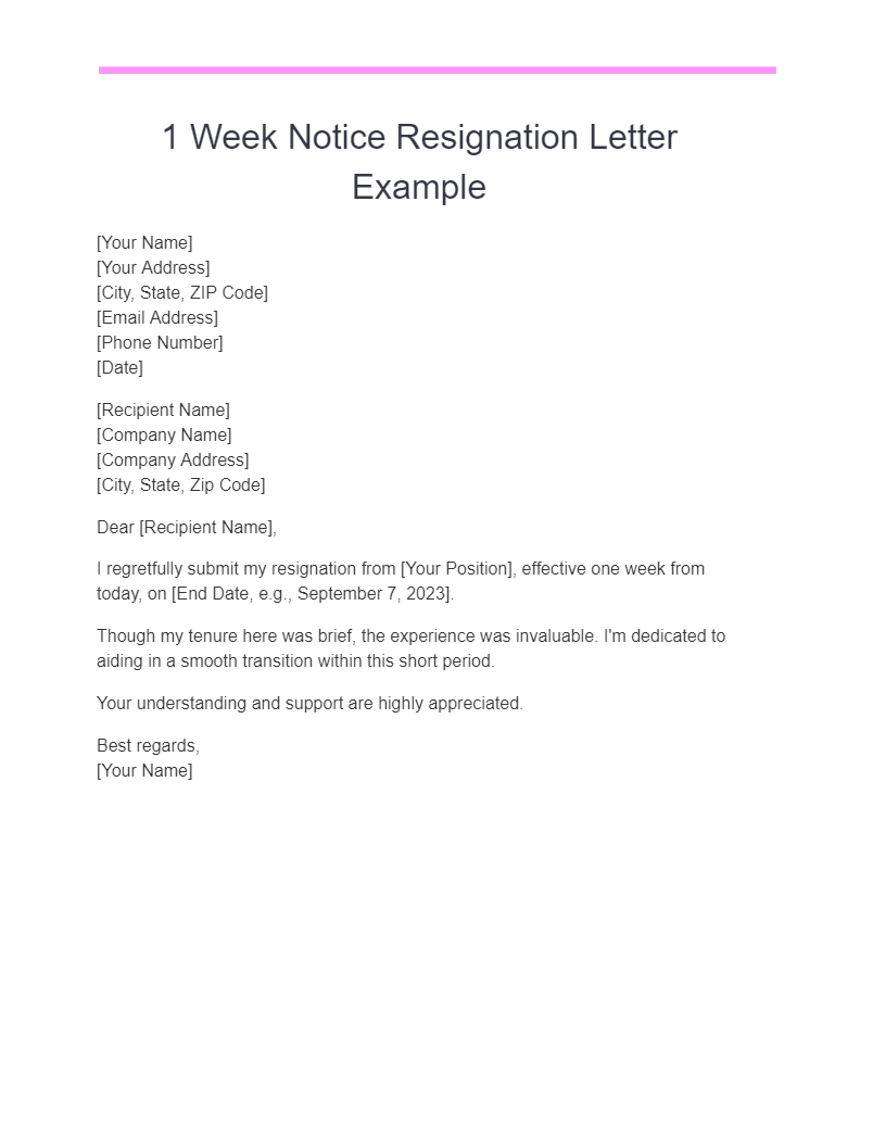 20+ Resignation Notice Letter Examples, How to Write, Tips | Examples