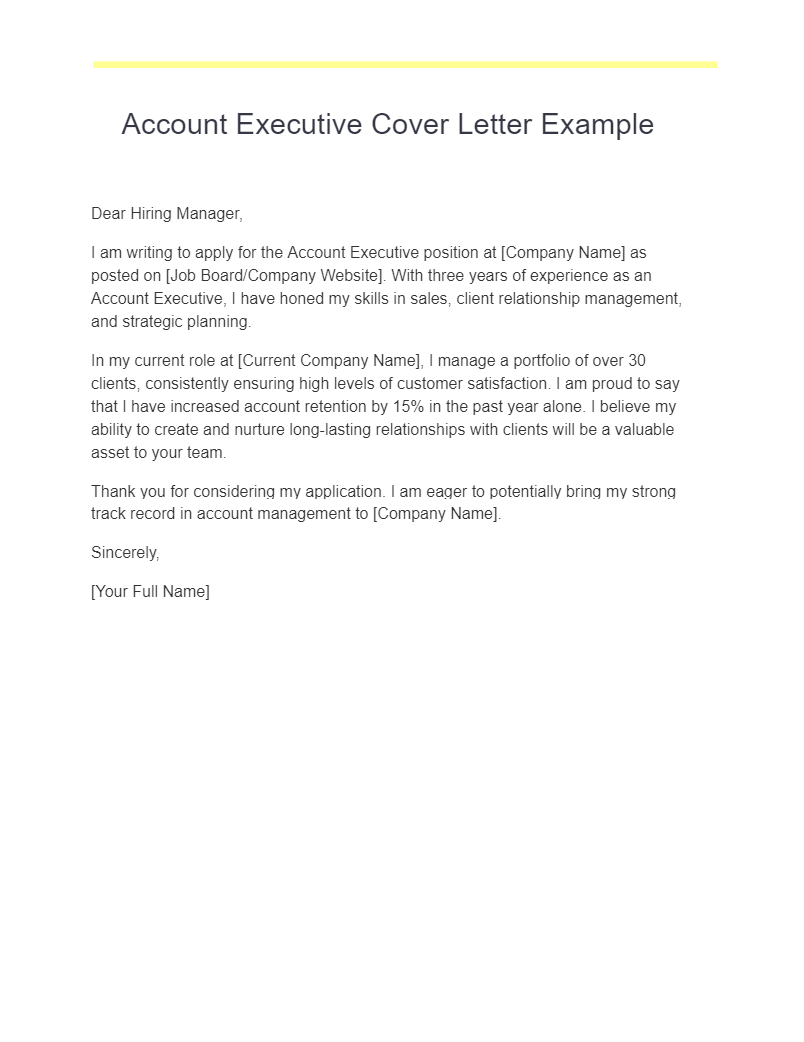 account executive cover letter example1