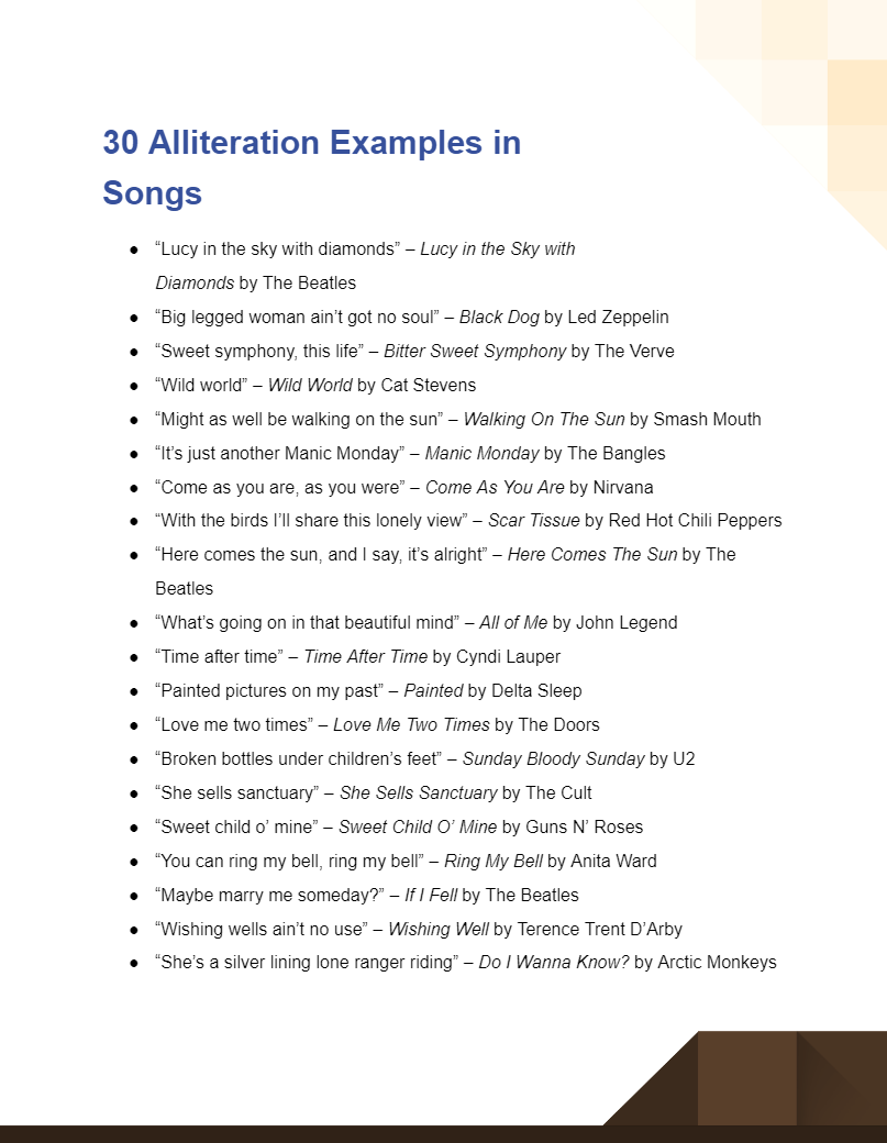 Alliteration in Songs 50+ Examples, How to Write, Tips