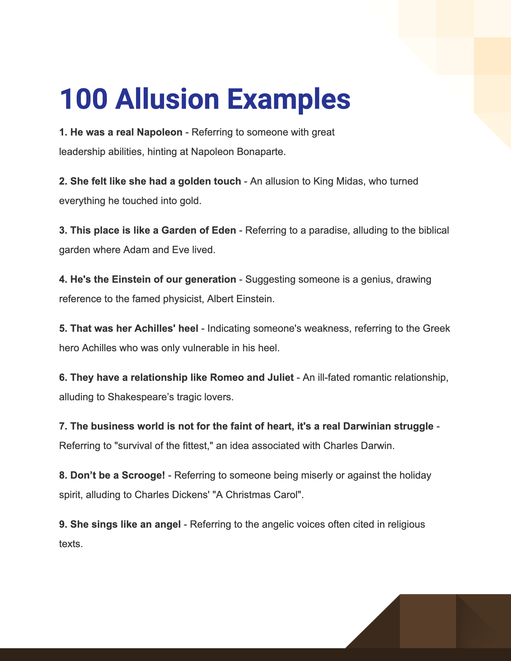 Allusion Examples  