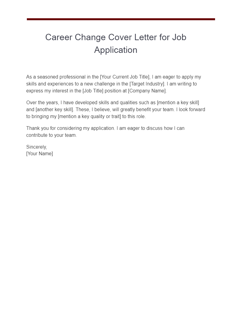 career switch cover letter