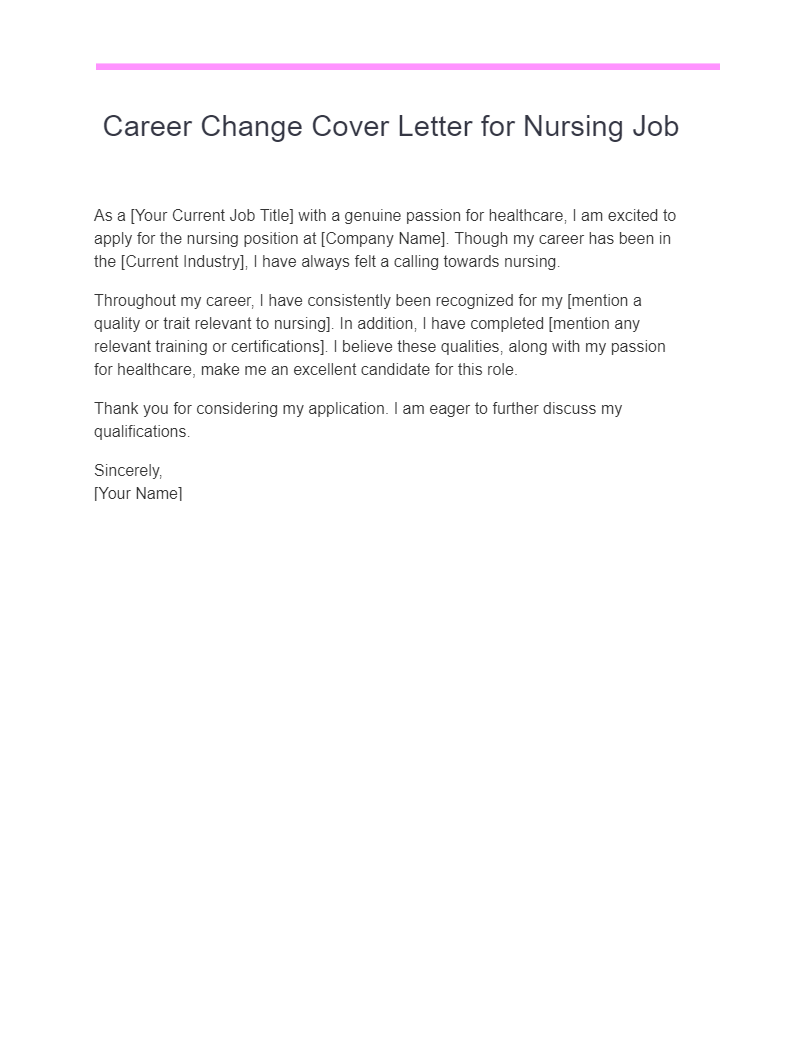 career exploration cover letter