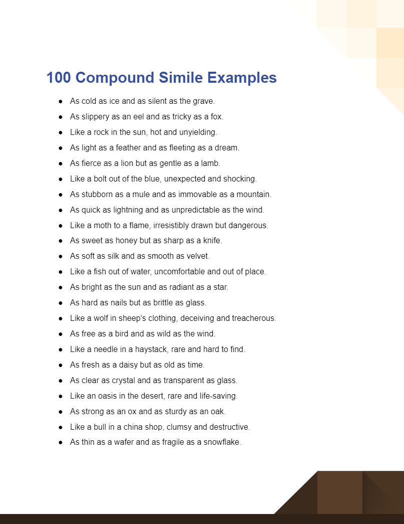 Compound Simile Examples1