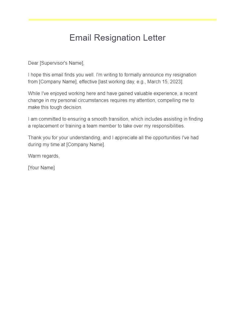 email resignation letter1