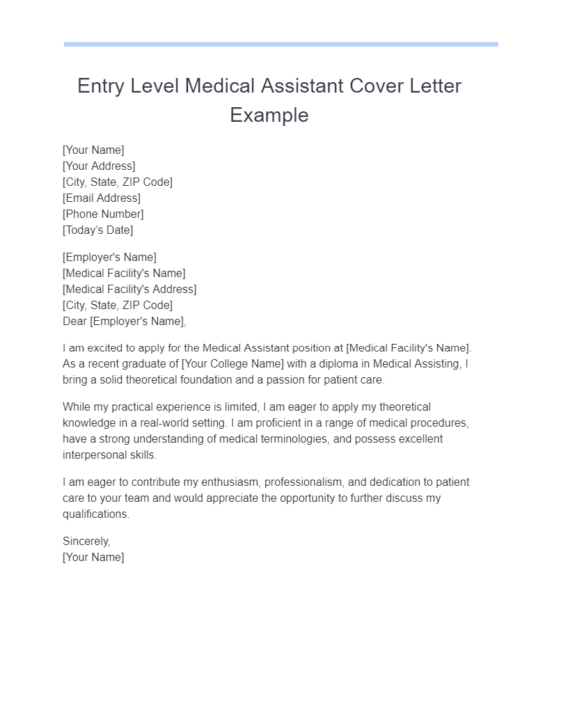 17 Medical Assistant Cover Letter Examples How To Write Tips Examples 5152