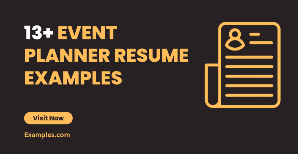 Event Planner Resume Examples
