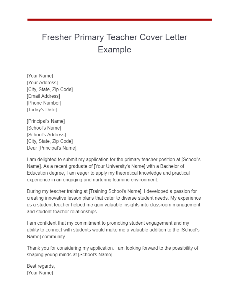 cover letter for fresher free