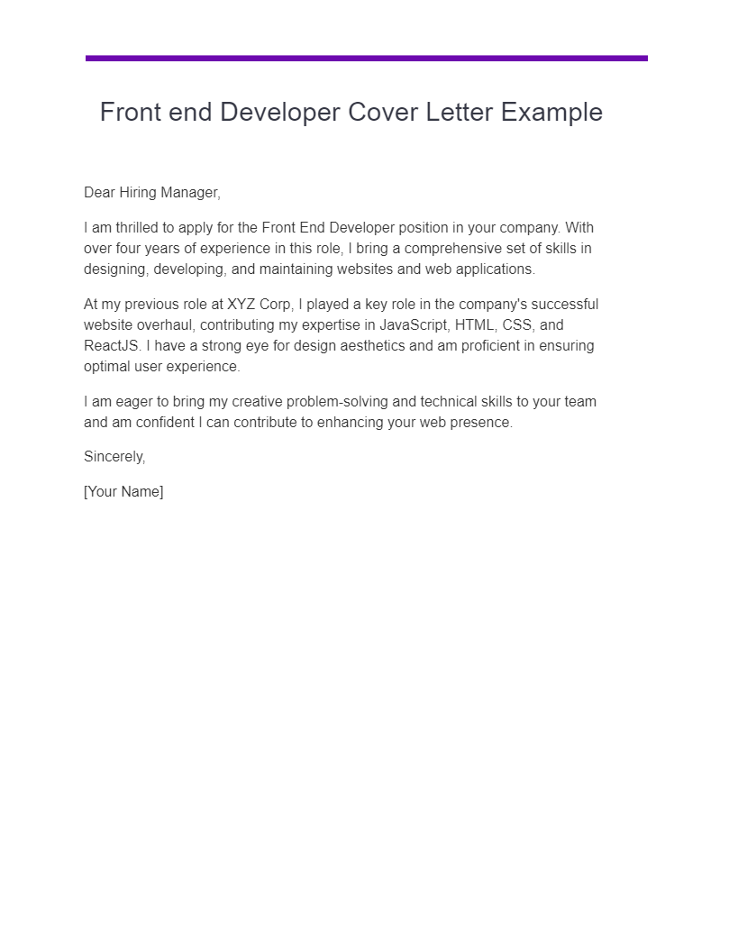 front end developer cover letter example1
