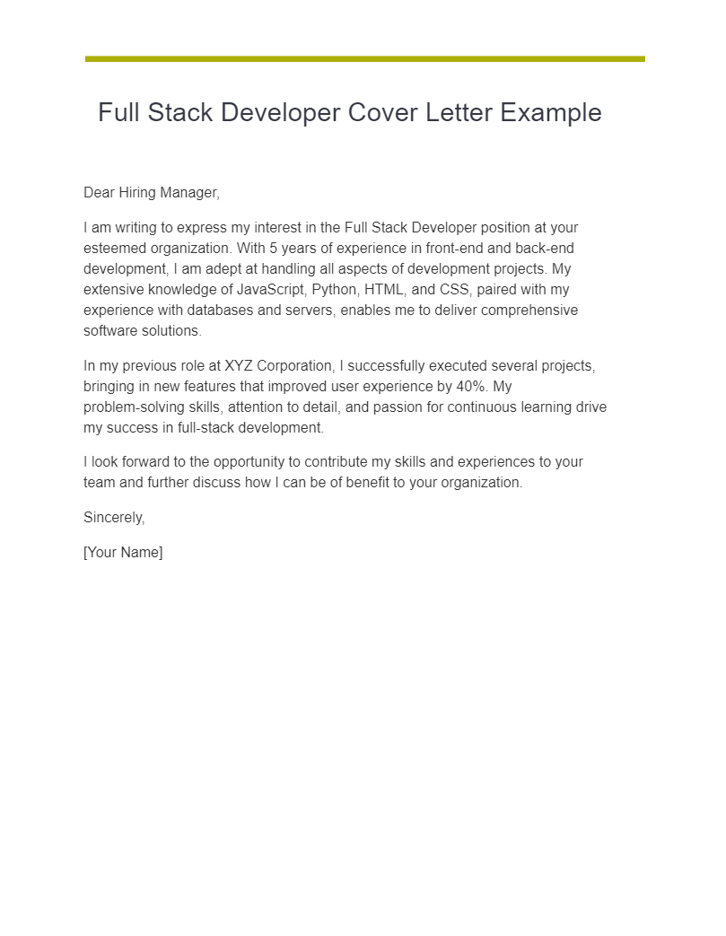 full stack developer cover letter example1