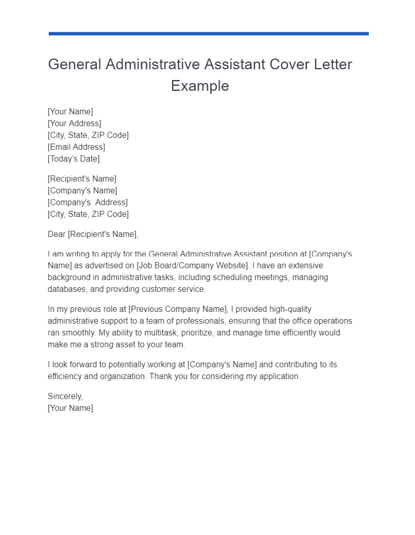 21+ Administrative Assistant Cover Letter Examples, How to Write, Tips