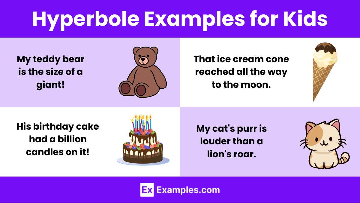 Hyperbole Examples for kids